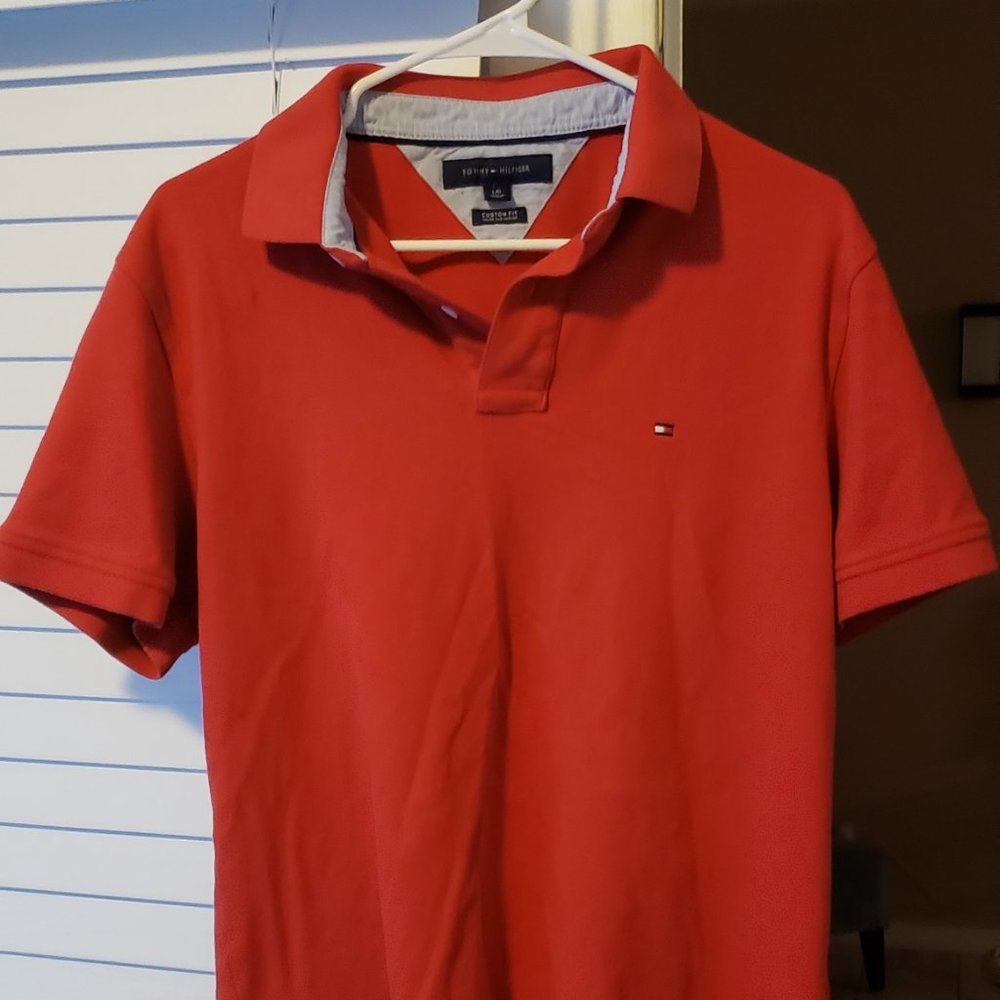Tommy Hilfiger Shirt Red Size Large